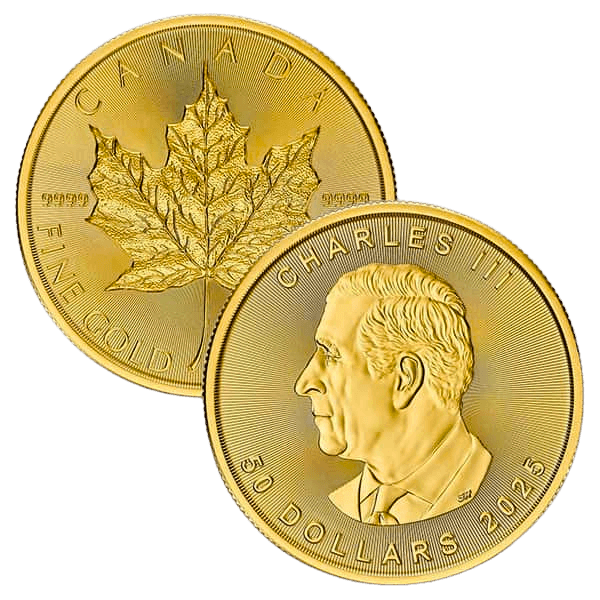 Gold Canadian MegaLeaf coin
